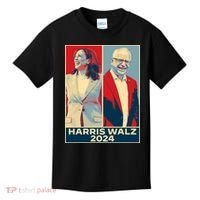Harris Walz 2024 Kamala Harris Tim Walz For Vp Kids T-Shirt thumb 0