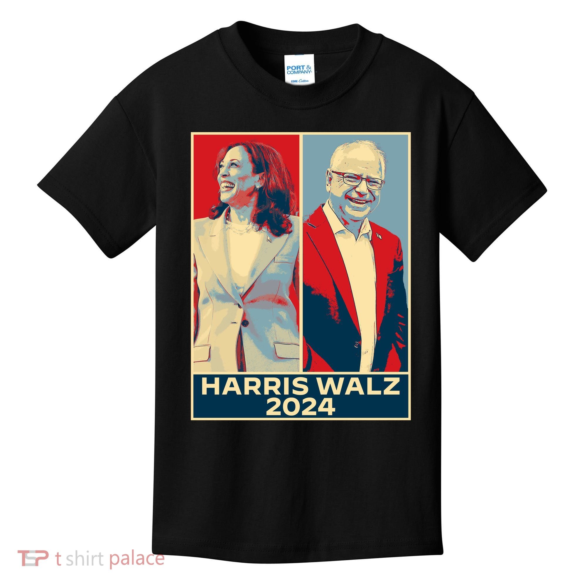 Harris Walz 2024 Kamala Harris Tim Walz For Vp Kids T-Shirt