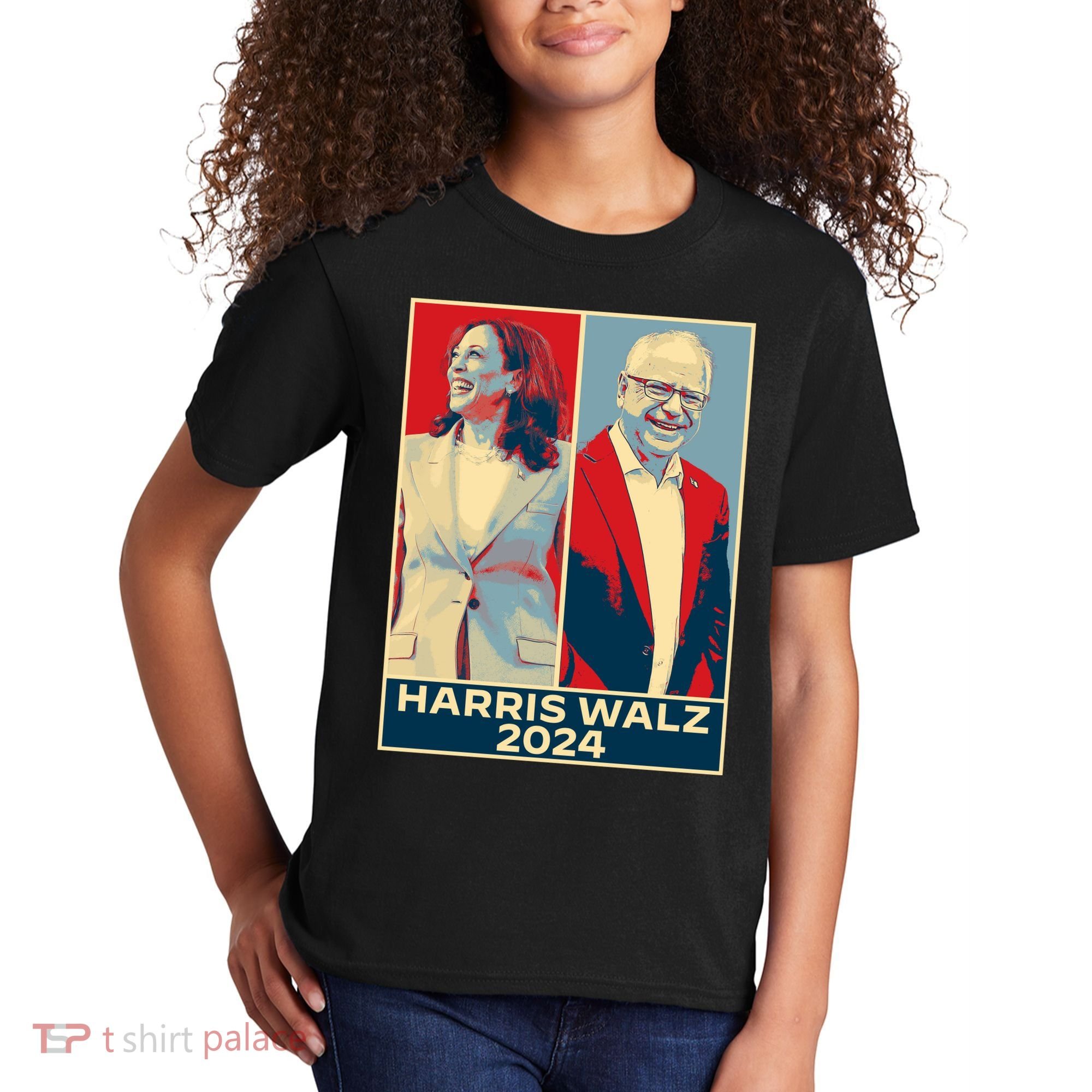 Harris Walz 2024 Kamala Harris Tim Walz For Vp Kids T-Shirt