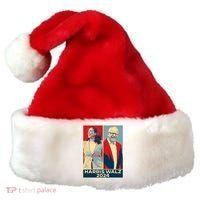 Harris Walz 2024 Kamala Harris Tim Walz For Vp Santa Hat thumb 0