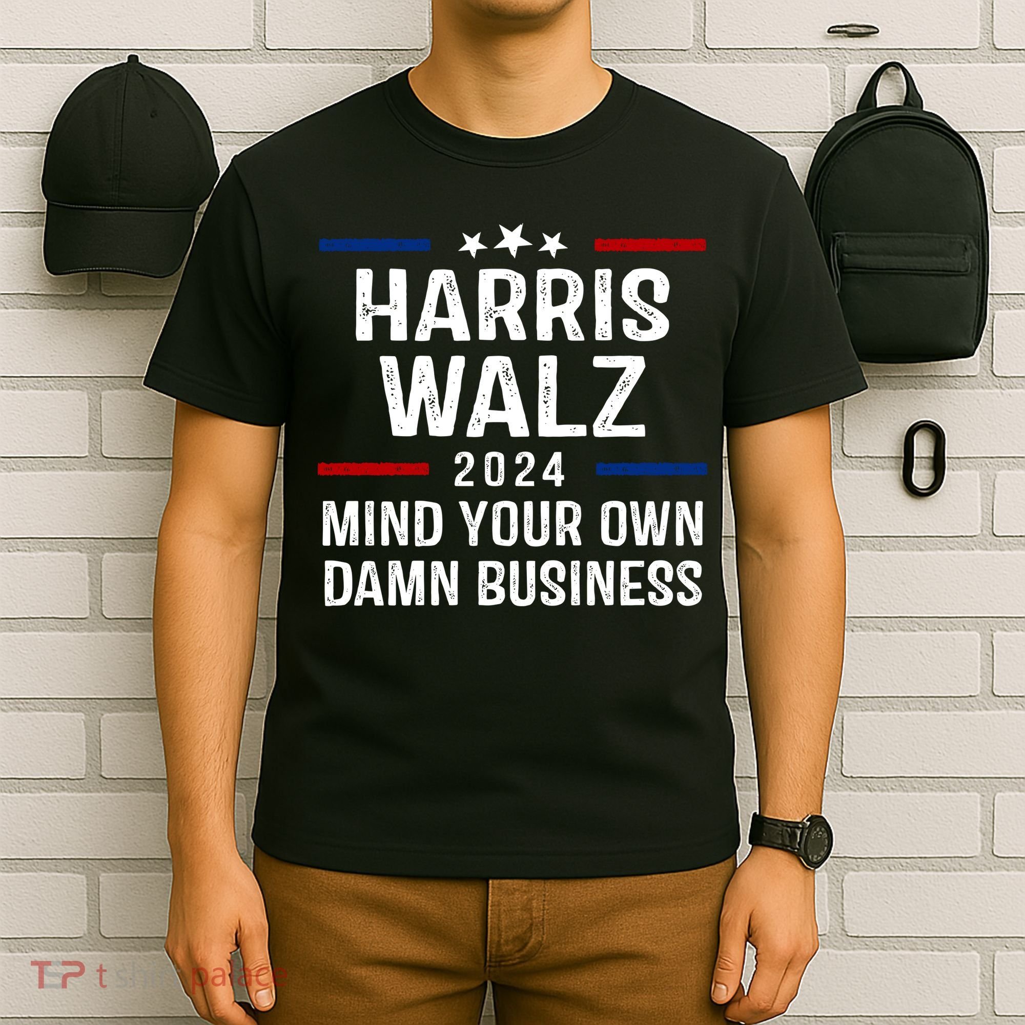 Harris Walz 2024 Mind Your Own Damn Business T-Shirt