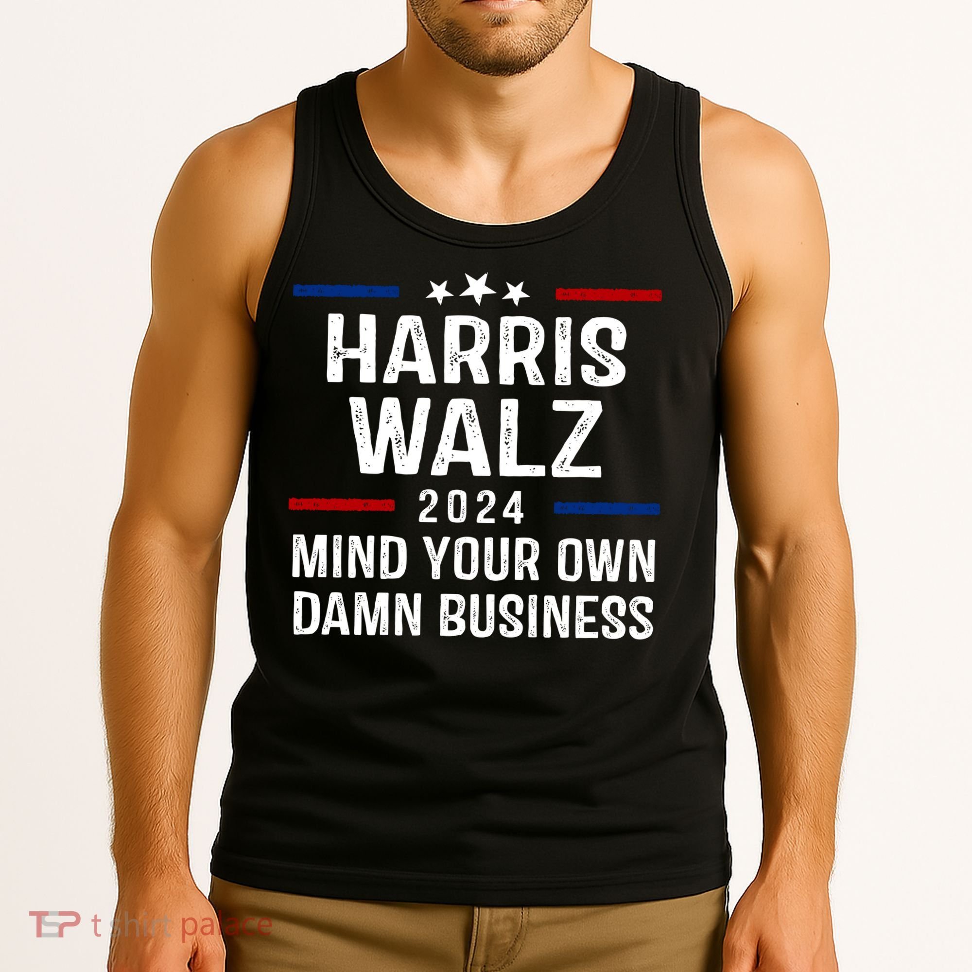Harris Walz 2024 Mind Your Own Damn Business Tank Top
