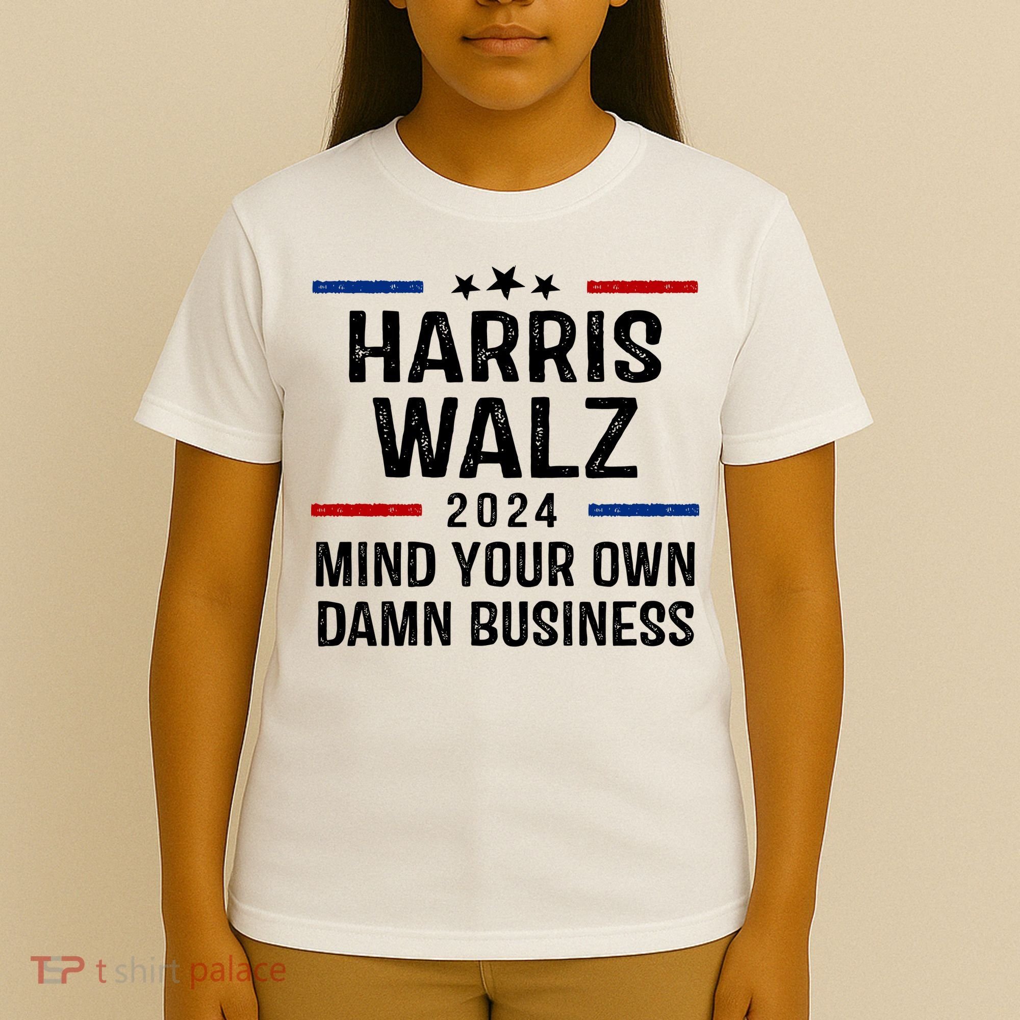Harris Walz 2024 Mind Your Own Damn Business T-Shirt
