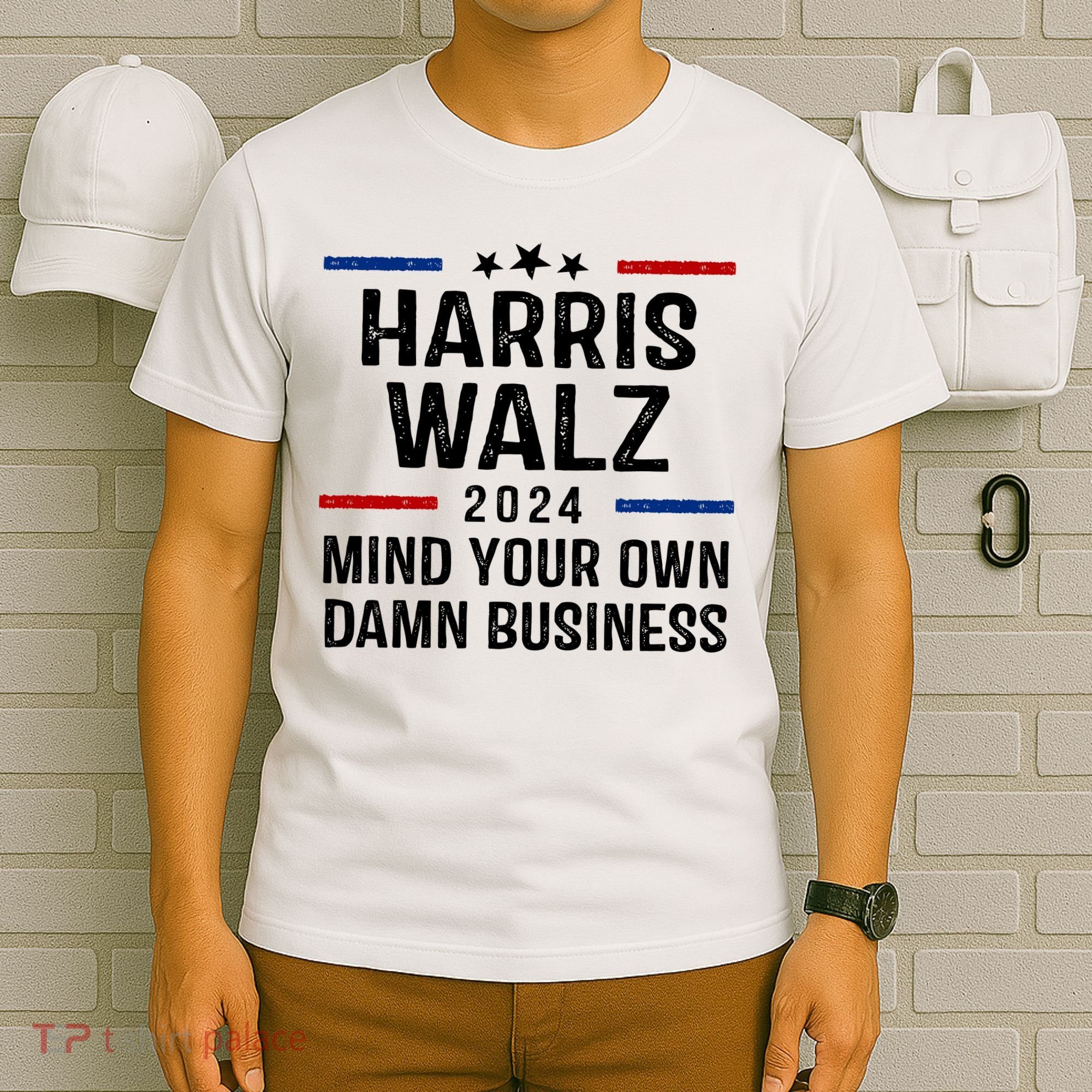 Harris Walz 2024 Mind Your Own Damn Business T-Shirt