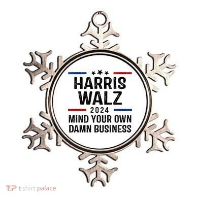 Harris Walz 2024 Mind Your Own Damn Business Ornament