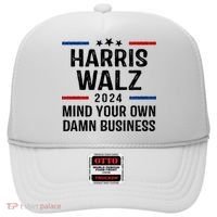 Harris Walz 2024 Mind Your Own Damn Business Hat thumb 0