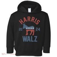 Harris Walz 2024 Kamala Harris Tim Walz For Vp Toddler Hoodie thumb 0