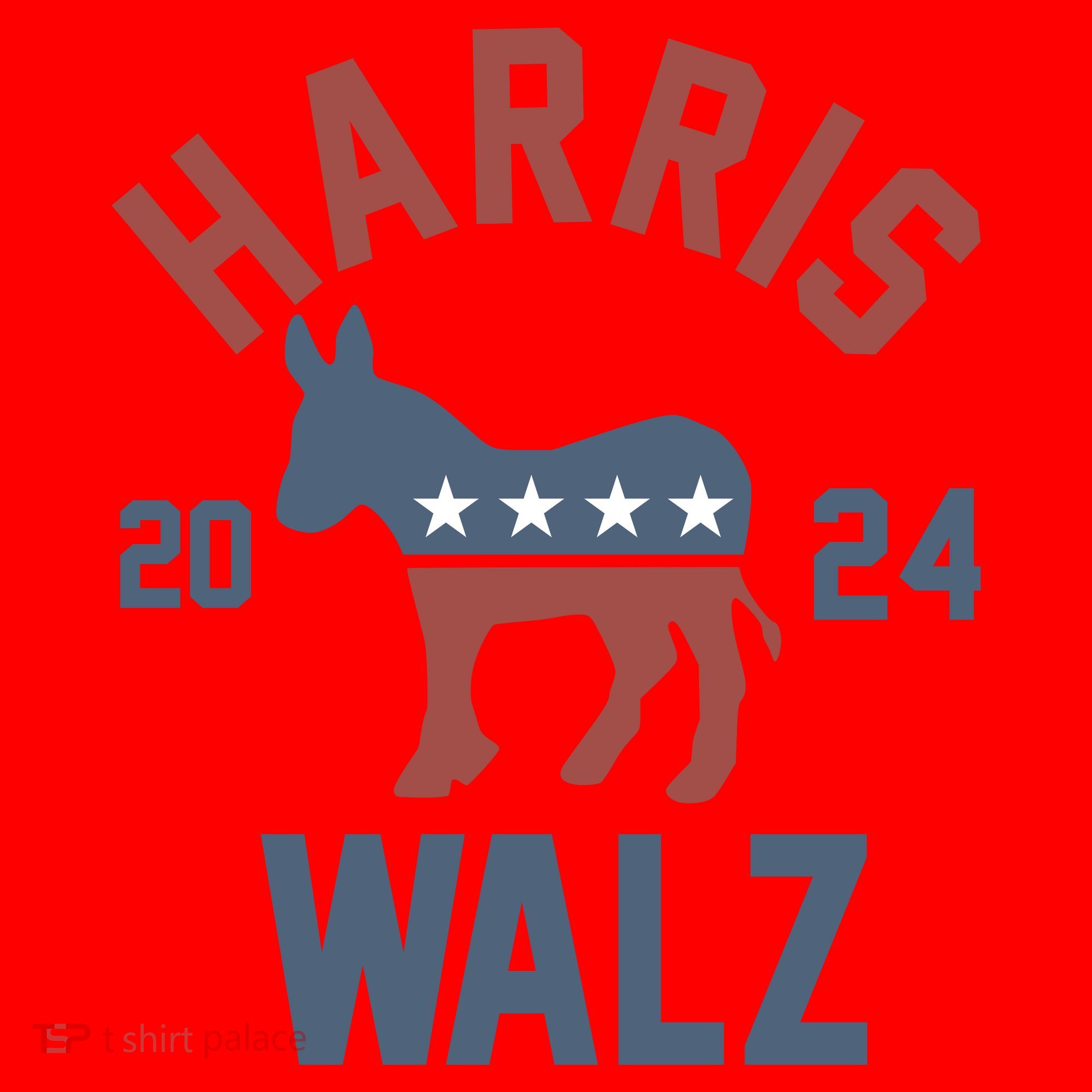 Harris Walz 2024 Kamala Harris Tim Walz For Vp Santa Hat