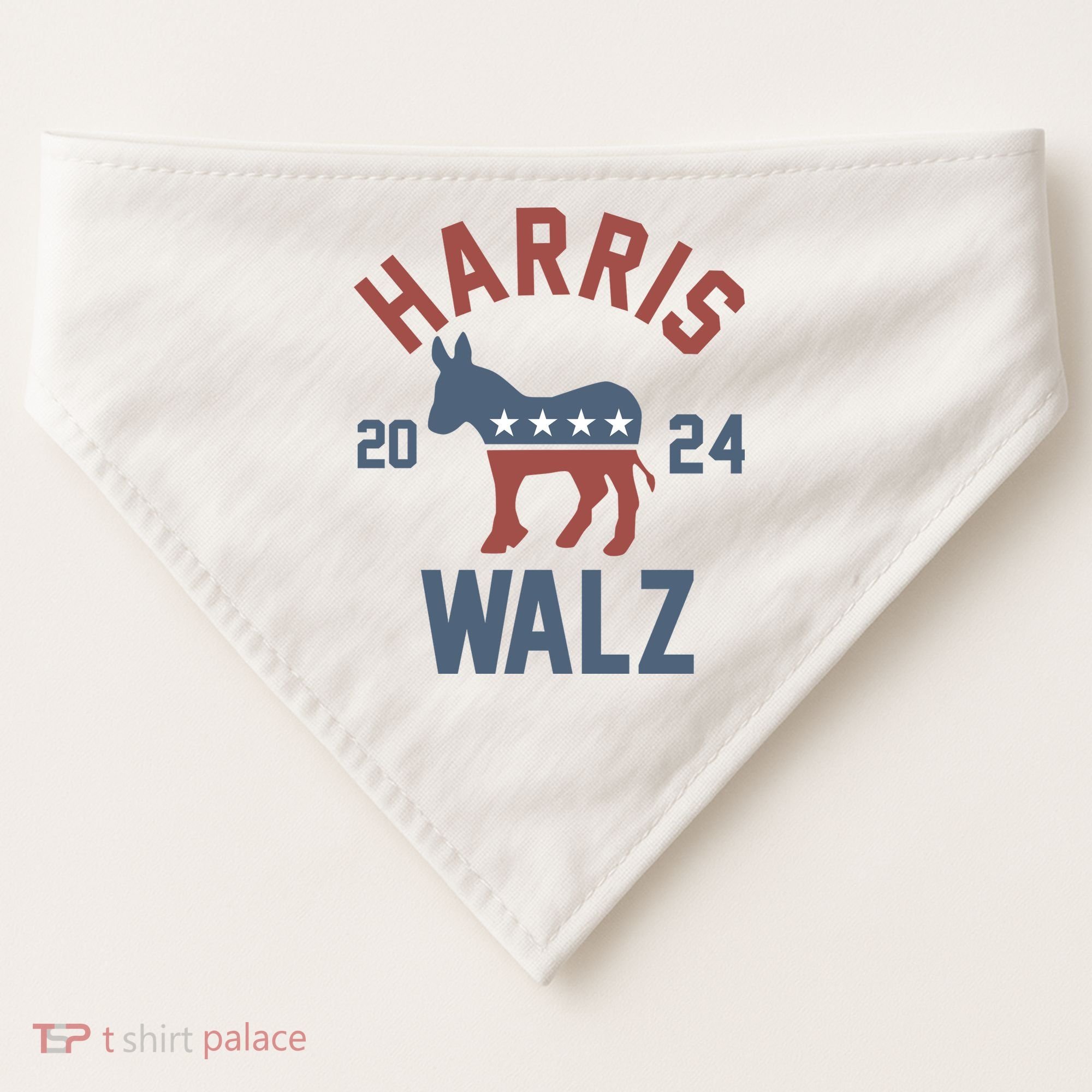 Harris Walz 2024 Kamala Harris Tim Walz For Vp USA-Made Doggie Bandana