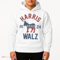 Harris Walz 2024 Kamala Harris Tim Walz For Vp Hoodie thumb 2