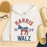 Harris Walz 2024 Kamala Harris Tim Walz For Vp Hoodie thumb 4