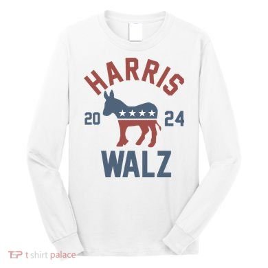 Harris Walz 2024 Kamala Harris Tim Walz For Vp Long Sleeve Shirt