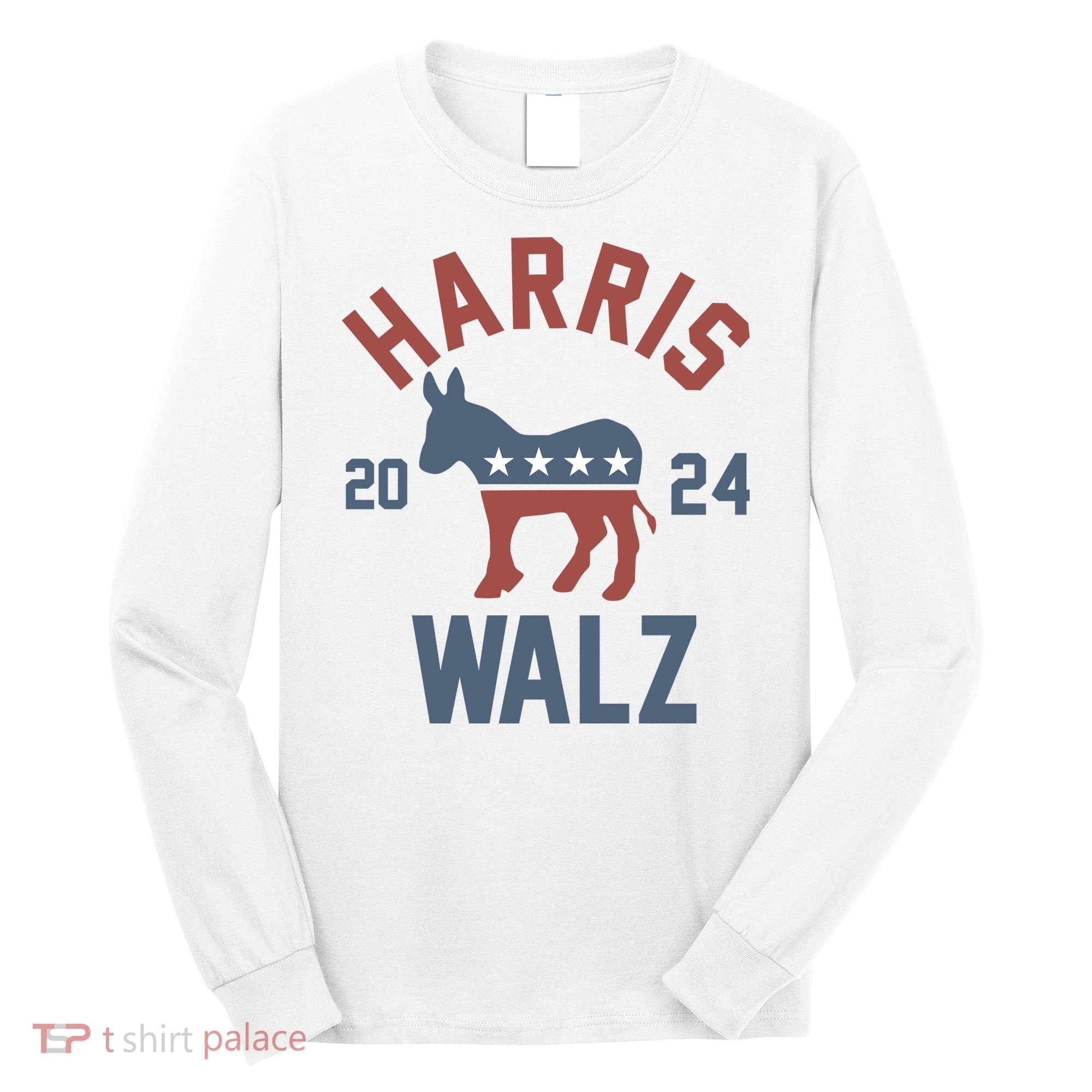 Harris Walz 2024 Kamala Harris Tim Walz For Vp Long Sleeve Shirt