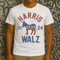 Harris Walz 2024 Kamala Harris Tim Walz For Vp T-Shirt thumb 3