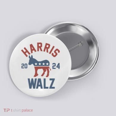 Harris Walz 2024 Kamala Harris Tim Walz For Vp Button
