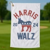 Harris Walz 2024 Kamala Harris Tim Walz For Vp Golf Towel thumb 1