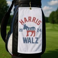 Harris Walz 2024 Kamala Harris Tim Walz For Vp Golf Towel thumb 2