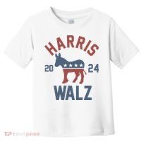 Harris Walz 2024 Kamala Harris Tim Walz For Vp Toddler T-Shirt thumb 0