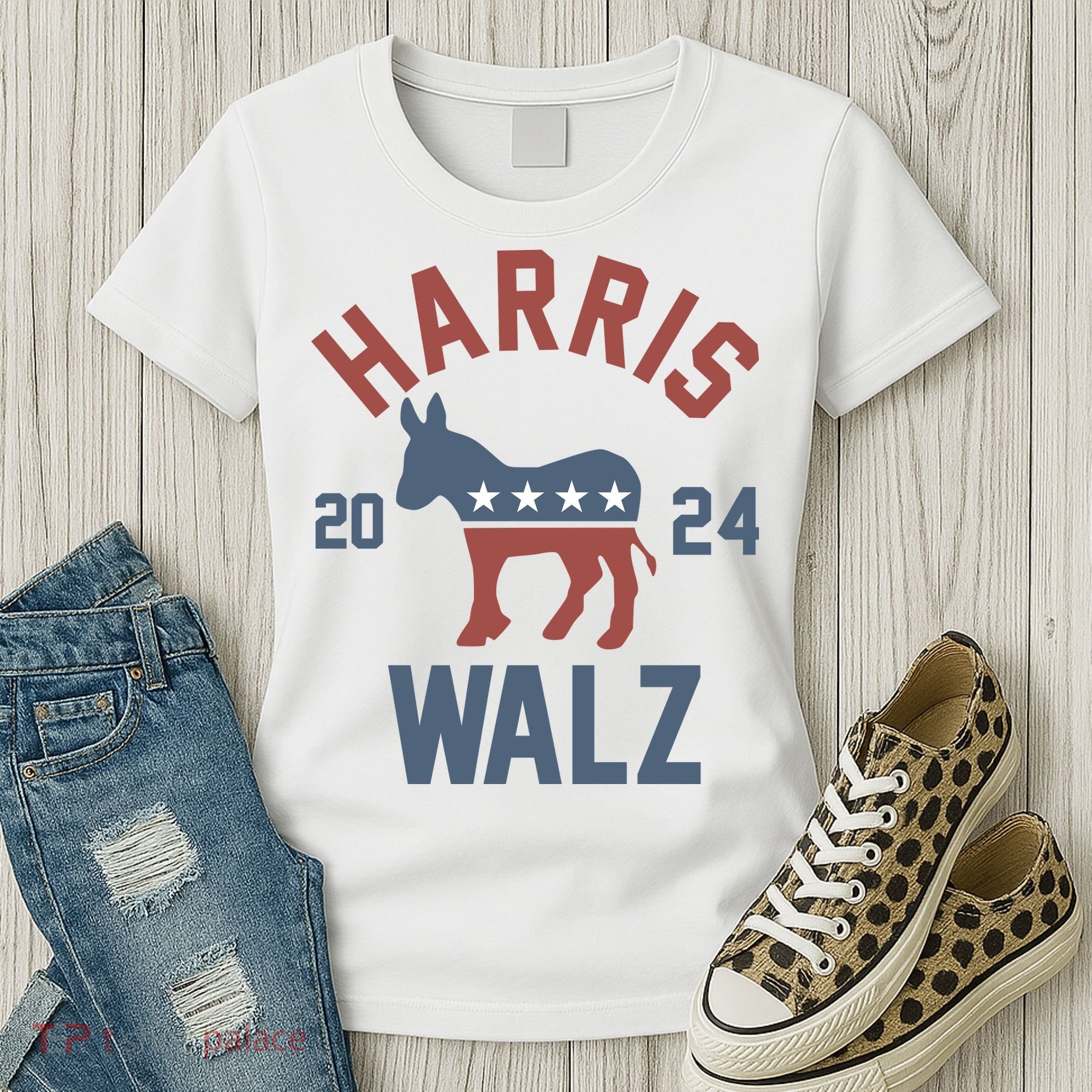 Harris Walz 2024 Kamala Harris Tim Walz For Vp Women's T-Shirt