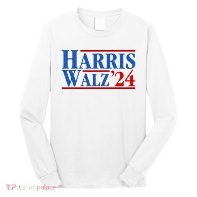 Harris Walz 2024 Kamala Harris Tim Walz For Vp Long Sleeve Shirt