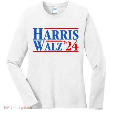 Harris Walz 2024 Kamala Harris Tim Walz For Vp Women's Long Sleeve Shirt