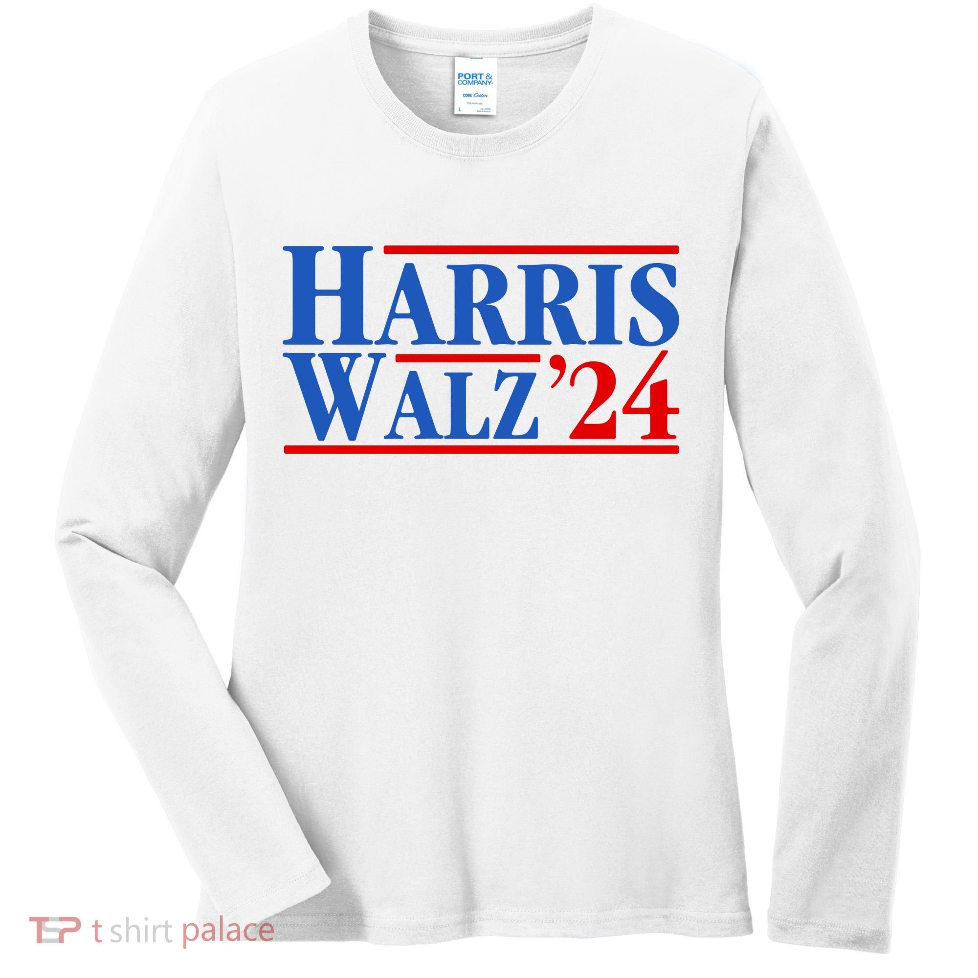 Harris Walz 2024 Kamala Harris Tim Walz For Vp Women's Long Sleeve Shirt