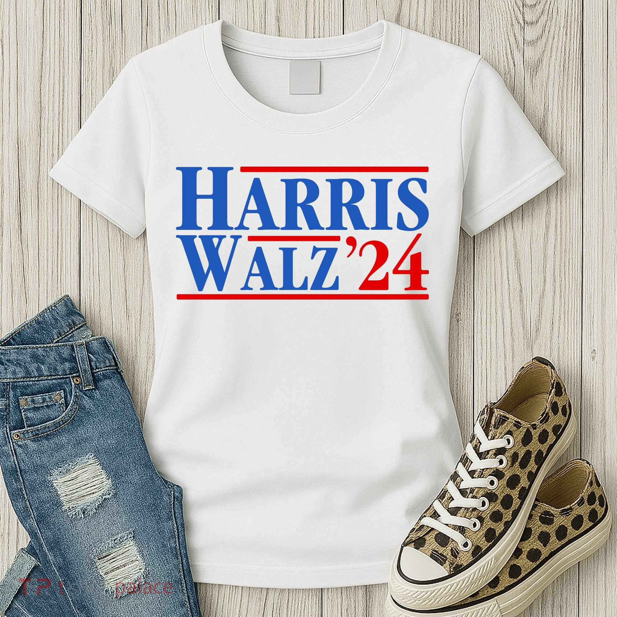 Harris Walz 2024 Kamala Harris Tim Walz For Vp Women's T-Shirt