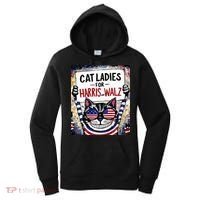 Harris Waltz 2024 Cat Ladies For Harris And Walz 2024 Premium Women's Hoodie thumb 0