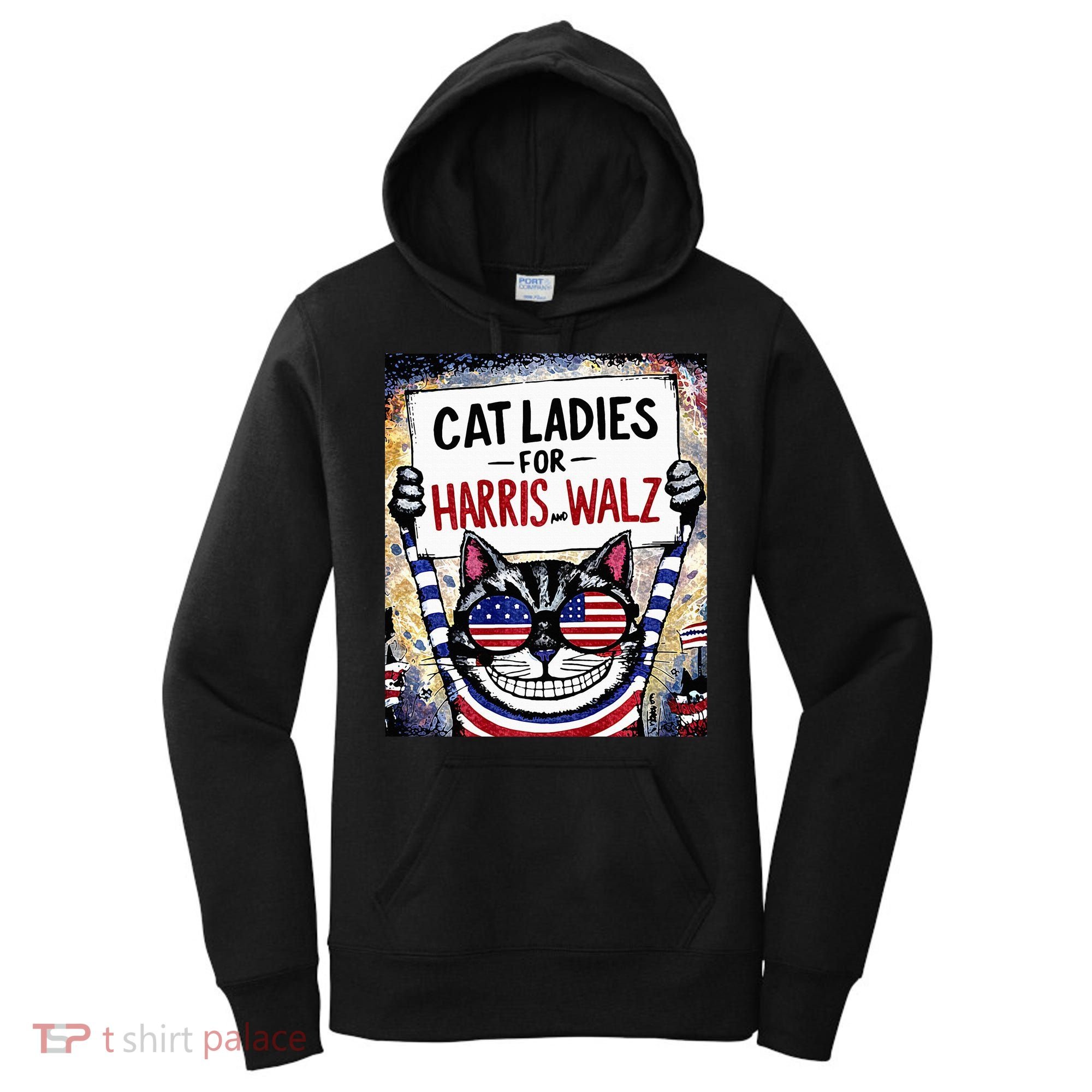 Harris Waltz 2024 Cat Ladies For Harris And Walz 2024 Premium Women's Hoodie