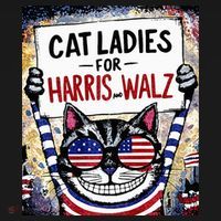 Harris Waltz 2024 Cat Ladies For Harris And Walz 2024 Premium Women's Hoodie thumb 2