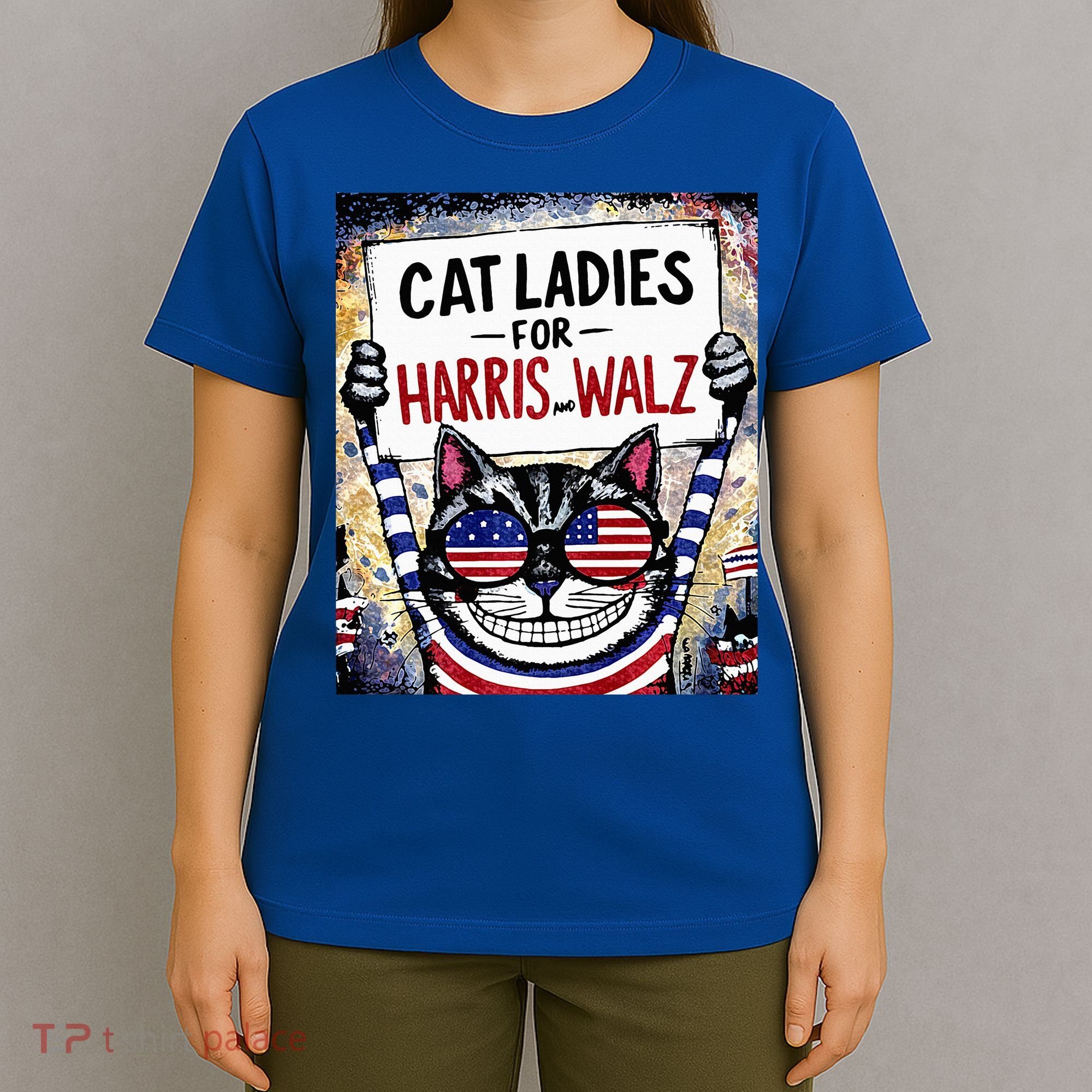 Harris Waltz 2024 Cat Ladies For Harris And Walz 2024 Premium T-Shirt