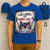 Harris Waltz 2024 Cat Ladies For Harris And Walz 2024 Premium T-Shirt thumb 6