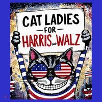 Harris Waltz 2024 Cat Ladies For Harris And Walz 2024 Premium T-Shirt thumb 7
