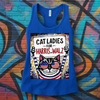 Harris Waltz 2024 Cat Ladies For Harris And Walz 2024 Premium Women's Tank Top thumb 3