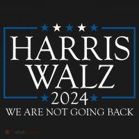 Harris Walz 2024 We Are Not Going Back Election Tote Bag thumb 4