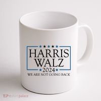 Harris Walz 2024 We Are Not Going Back Election Coffee Mug thumb 1