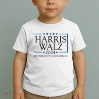 Harris Walz 2024 We Are Not Going Back Election Toddler T-Shirt thumb 2