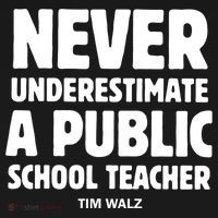 Harris Walz 2024 Never Underestimate A Public School Teacher Toddler Hoodie thumb 2