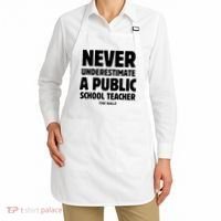 Harris Walz 2024 Never Underestimate A Public School Teacher Apron thumb 2