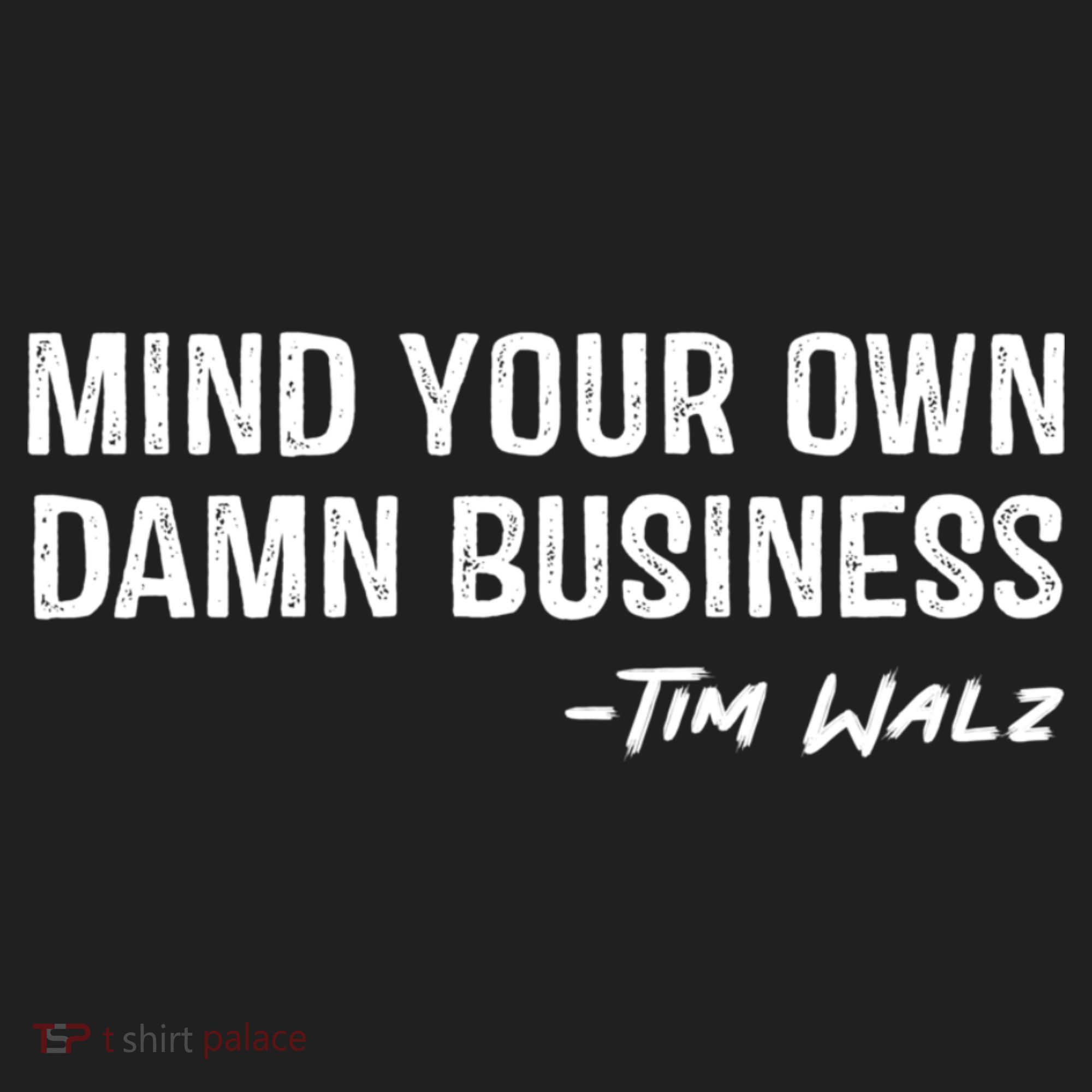 Harris Walz 2024 Mind Your Own Damn Business Women's Sweatshirt