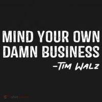 Harris Walz 2024 Mind Your Own Damn Business Tie-Dye T-Shirt thumb 2