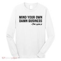 Harris Walz 2024 Mind Your Own Damn Business Long Sleeve Shirt thumb 0