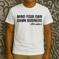 Harris Walz 2024 Mind Your Own Damn Business T-Shirt thumb 3