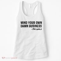 Harris Walz 2024 Mind Your Own Damn Business Women's Tank Top thumb 0