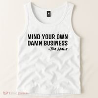 Harris Walz 2024 Mind Your Own Damn Business Tank Top thumb 2