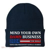 Harris Walz 2024 Mind Your Own Damn Business Beanie thumb 0