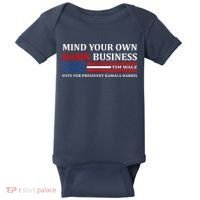 Harris Walz 2024 Mind Your Own Damn Business Baby Bodysuit thumb 0