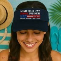 Harris Walz 2024 Mind Your Own Damn Business Visor thumb 2
