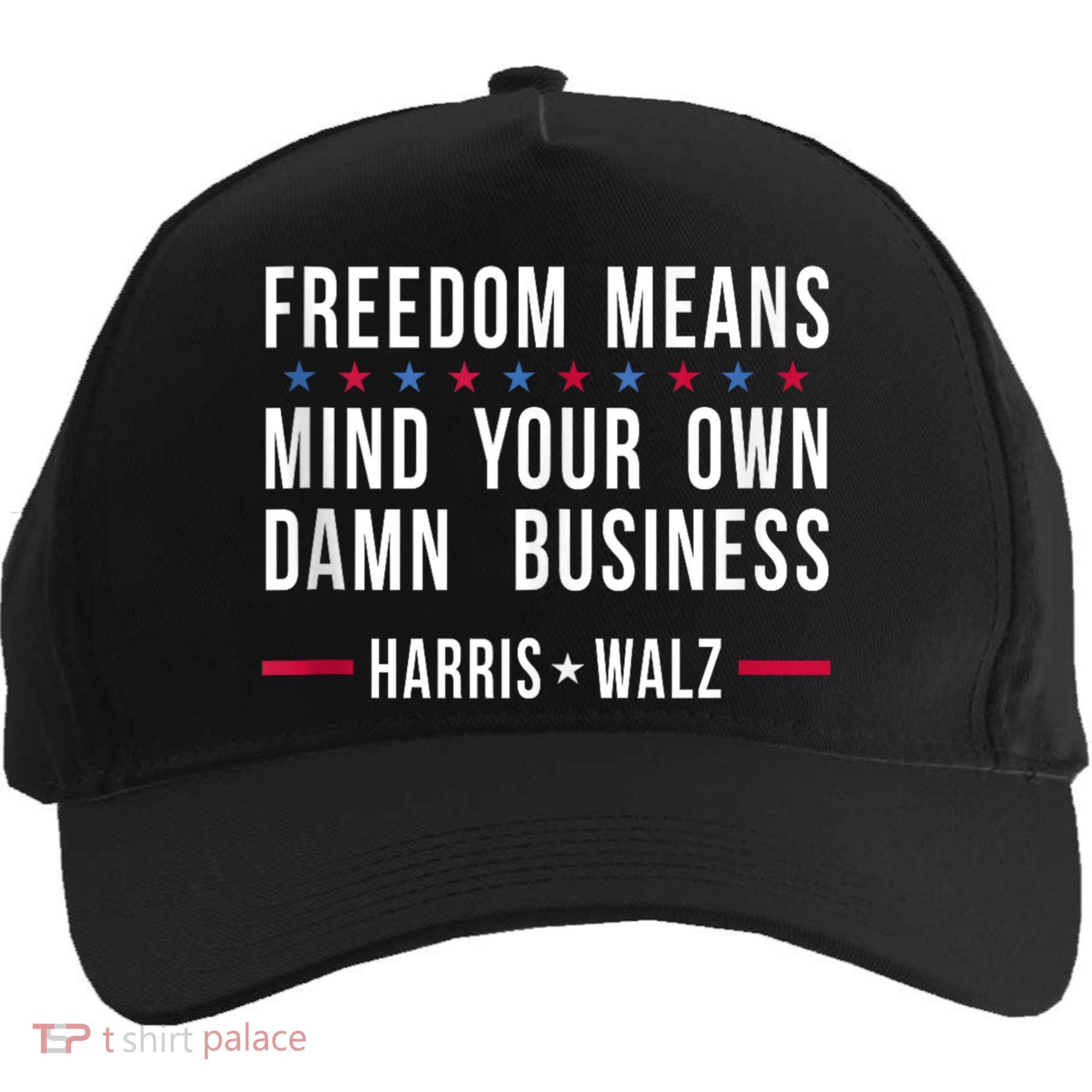 Harris Walz 2024 Mind Your Own Damn Business Five-Panel Snapback Cap