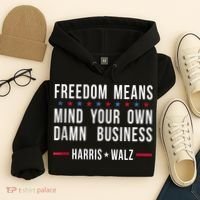 Harris Walz 2024 Mind Your Own Damn Business Hoodie thumb 4